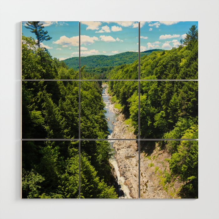Quechee Gorge, located in Quechee, Vermont Wood Wall Art