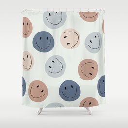 Smiley faces Shower Curtain
