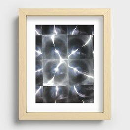 metallic reflection Recessed Framed Print