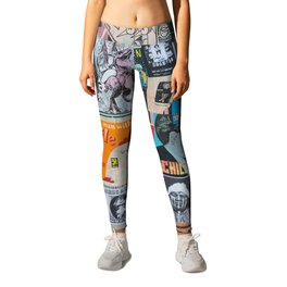 Sticker and graffiti wall background 6 - Berlin street art photography Leggings | Colorful, Abstract, Art, Wallpaper, Drawing, Design, Decoration, Cartoon, Curated, Photo 