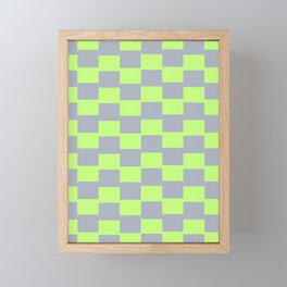 4  Abstract Grid Checkered 220718 Valourine Design  Framed Mini Art Print