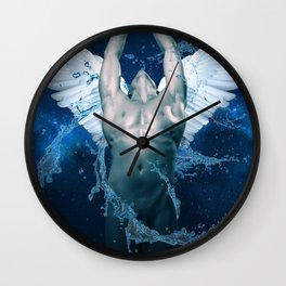 blue angel Wall Clock