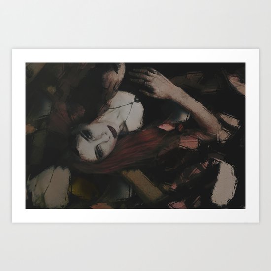 Tangle Abstract Portrait Art Print