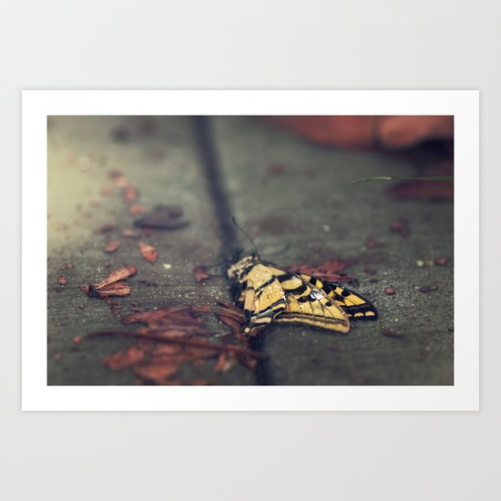 don't be afraid, it's only change Art Print