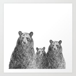 Bear Hug Art Print