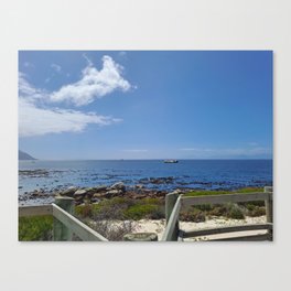 Beautiful day at the beach Canvas Print