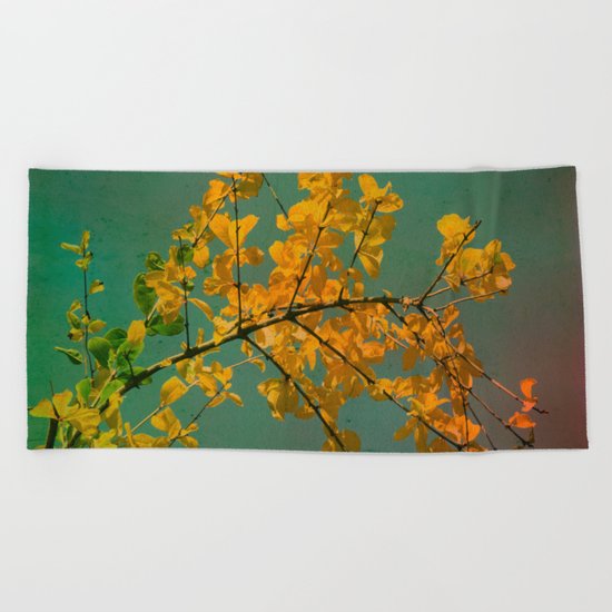 Autumn Beach Towel