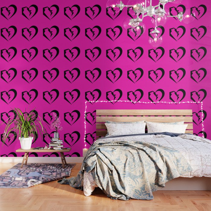 Hot Pink Heartbreak Wallpaper