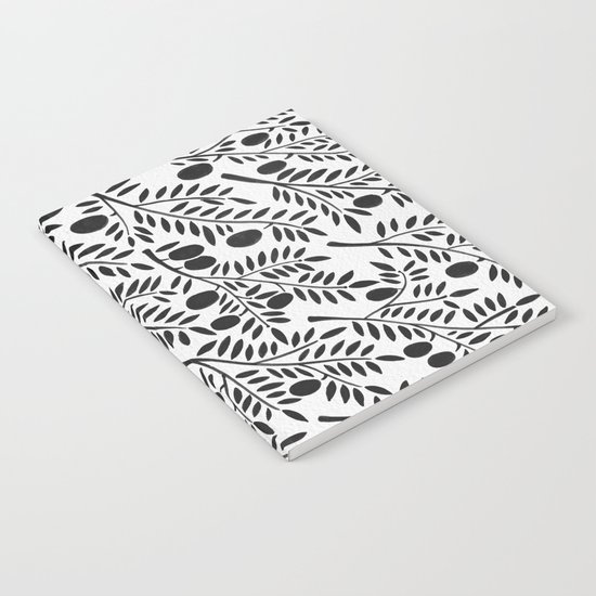 Black Olive Branches Notebook