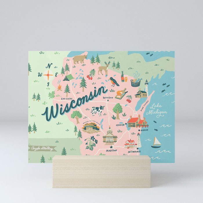 Wisconsin Mini Art Print