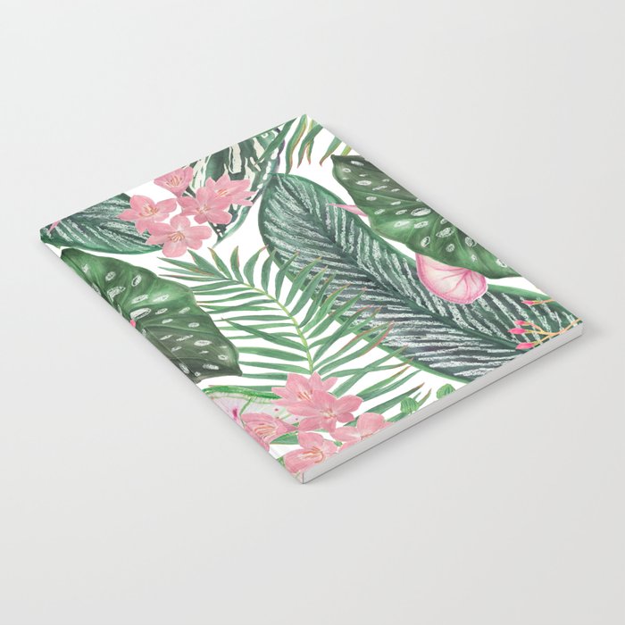 Exotic Jungle Blossom Floral Notebook