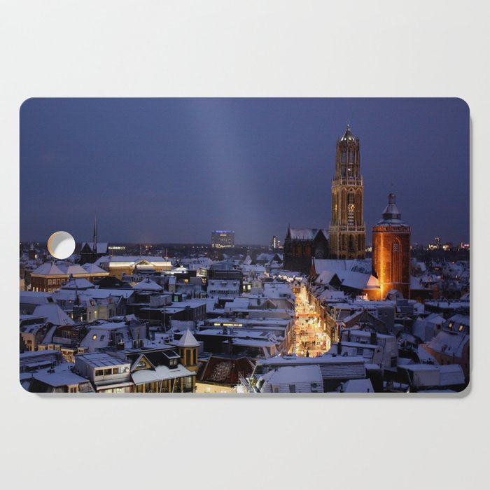 Winter in Utrecht Cutting Board