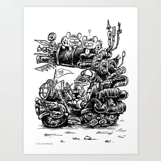 Nap time Art Print