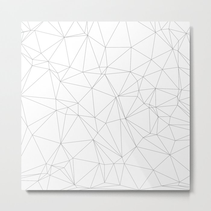 Geometric Triangle Pattern Metal Print