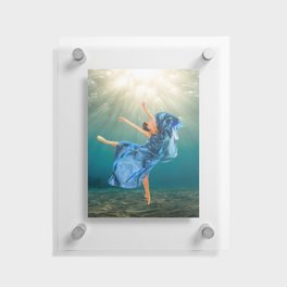 Dancing in Turquoise Waters Floating Acrylic Print
