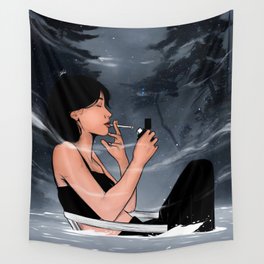 A healing cigarette  Wall Tapestry