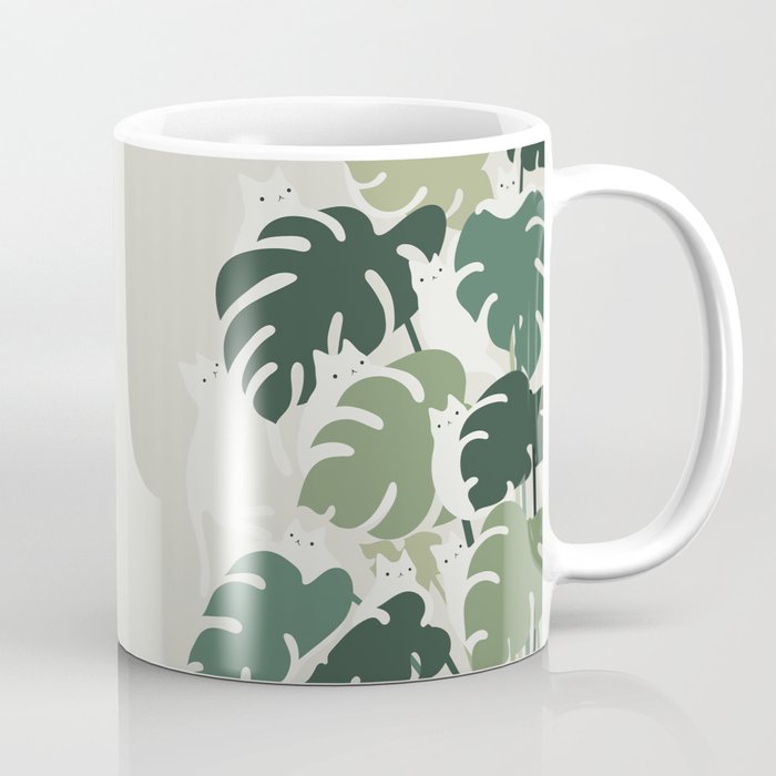 Cat and Plant 47 Coffee Mug