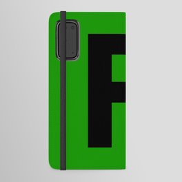 Letter R (Black & Green) Android Wallet Case