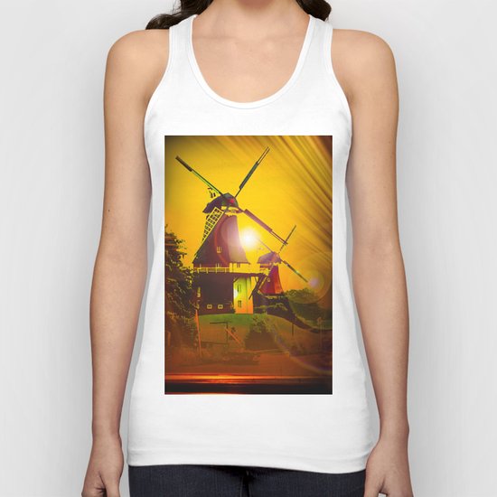 Greetsiel Zwillingsmühlen Unisex Tank Top