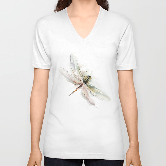 dragonfly V Neck T Shirt