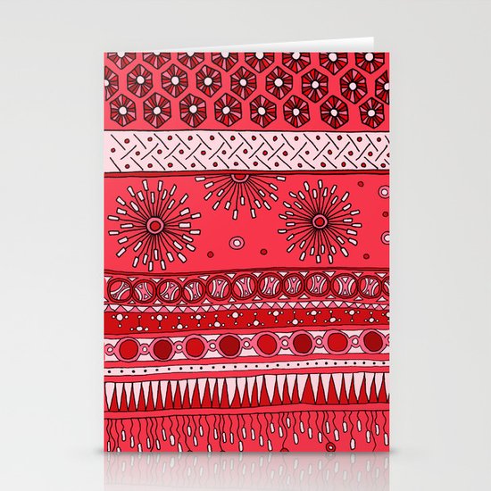 Yzor pattern 007-3 pink Stationery Cards