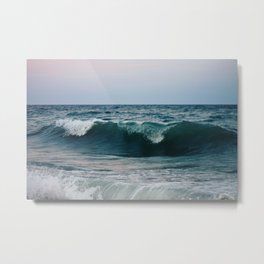 Atlantic Ocean Waves Metal Print