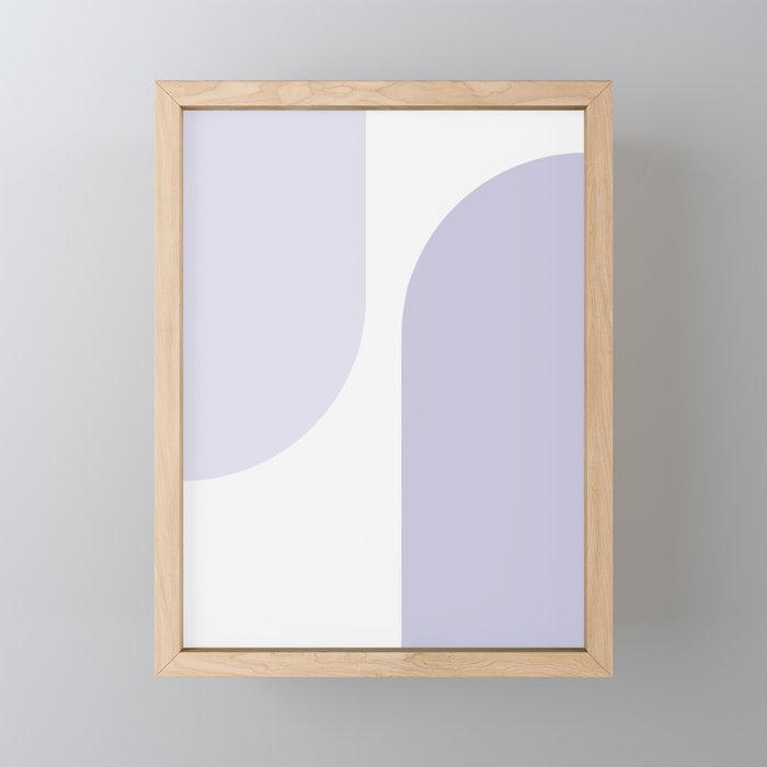 Modern Minimal Arch Abstract XXXIX Framed Mini Art Print