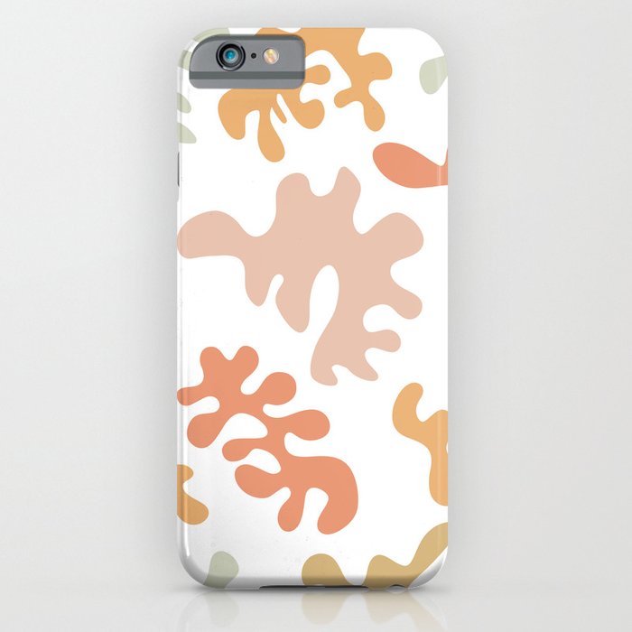 Colorful Beachy Squiggle Art iPhone Case