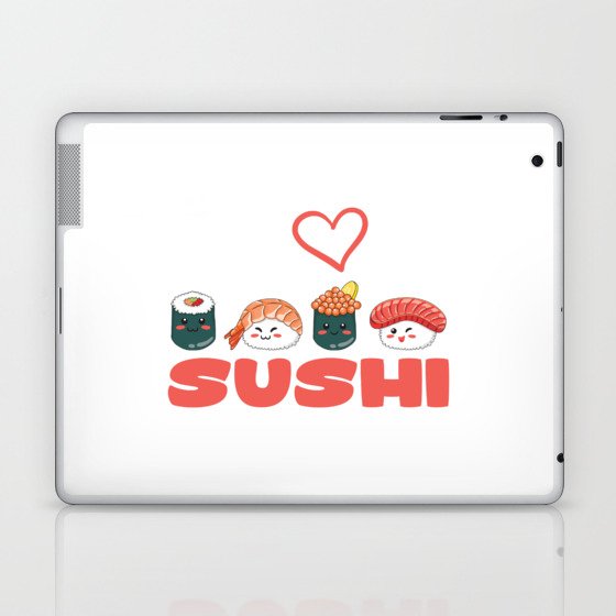 I Love Sushi Laptop & iPad Skin