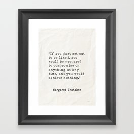 Margaret Thatcher GB Framed Art Print