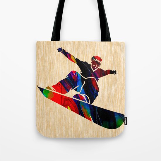 Snowboard Tote Bag