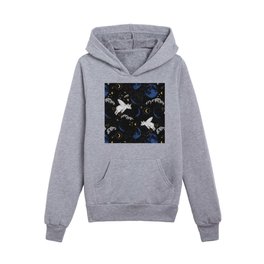Celestial Pigs of the Night Sky A Kids Pullover Hoodies