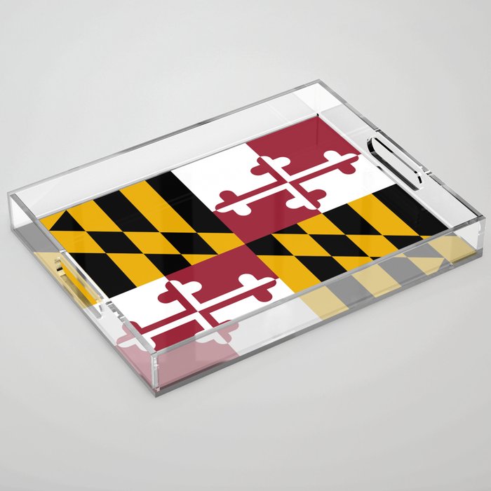 Flag of Maryland Acrylic Tray