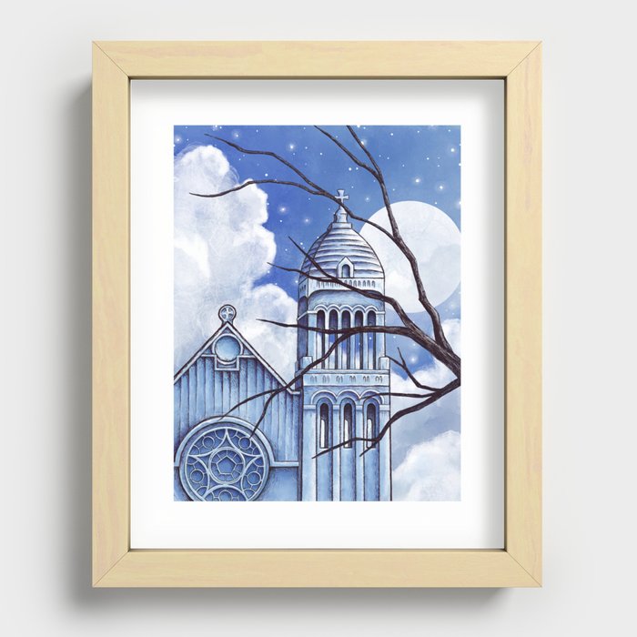 Starry Night in Amsterdam Recessed Framed Print