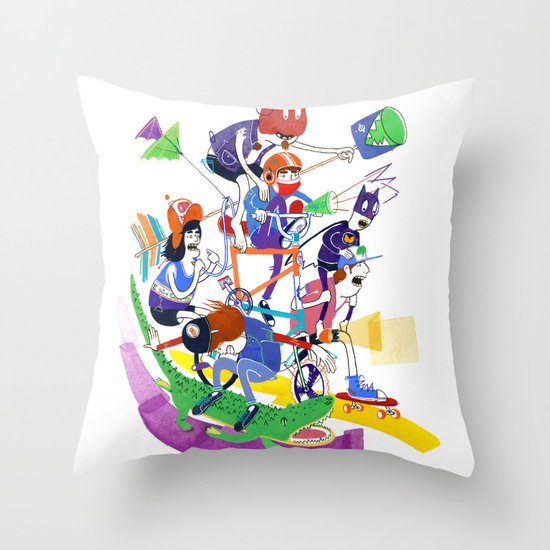 All Together Now! Throw Pillow