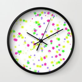 Flowers Wall Clock