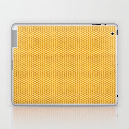 Large Orange Honeycomb Bee Hive Geometric Hexagonal Design Laptop Skin
