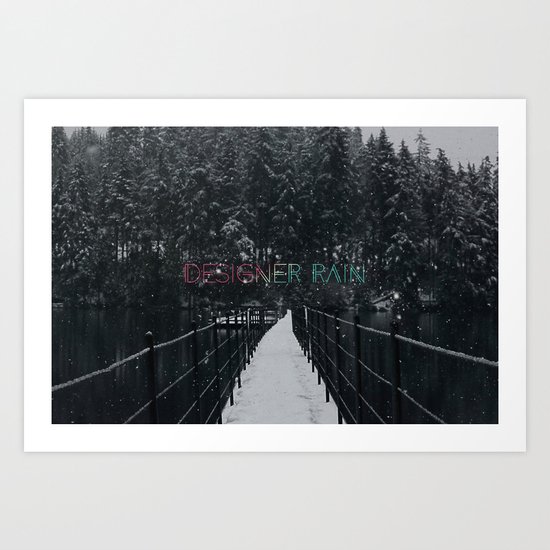 Designer Rain Art Print