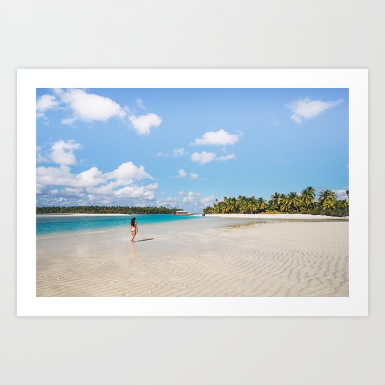 Enjoying the Cook Islands Art Print