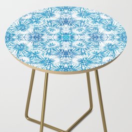 Abstract Blues Hippy Side Table