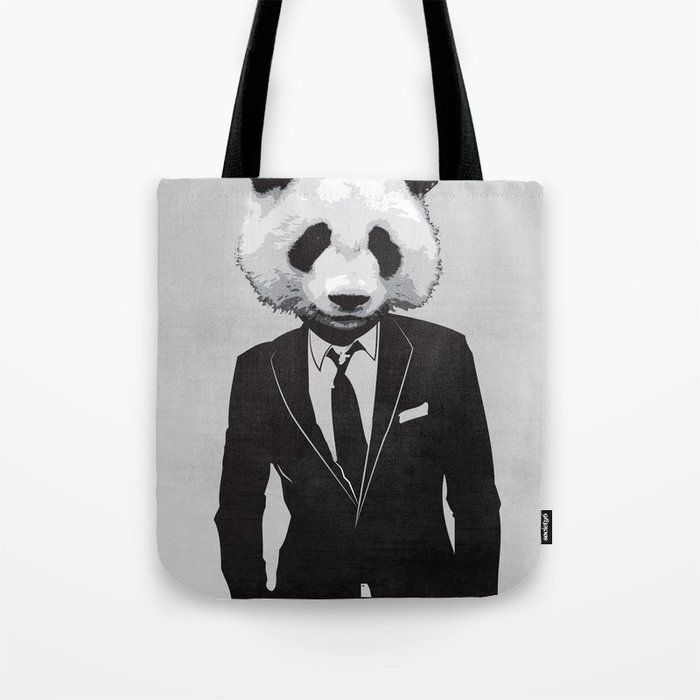 Panda Suit Tote Bag