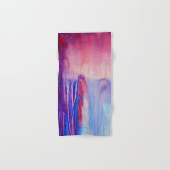 Waterfall, abstract watercolor Hand & Bath Towel