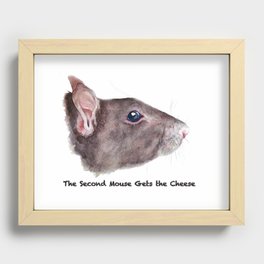 The Second Mouse Gets The Cheese Recessed Framed Print