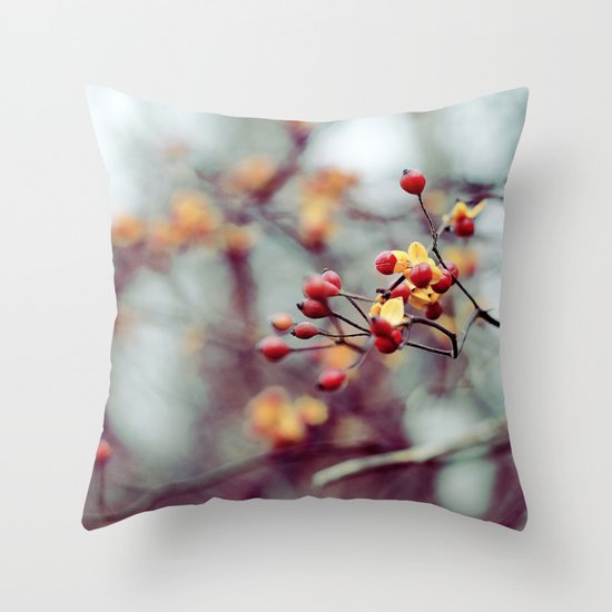 Frozen Fruit Throw Pillow