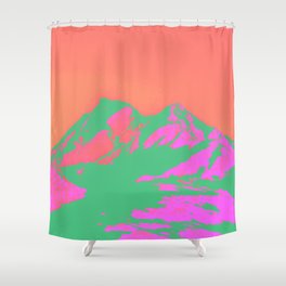 Mountain Top I - Pop Art Shower Curtain