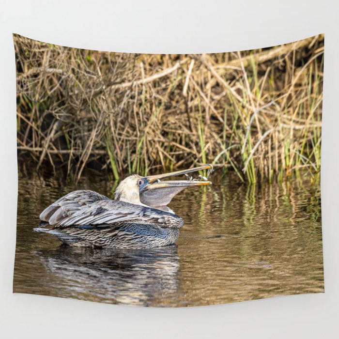 Pelican Snack Wall Tapestry