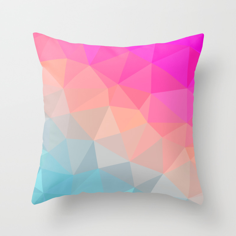 Kavka Designs pink/ purple/ blue abstract sunset accent pillow