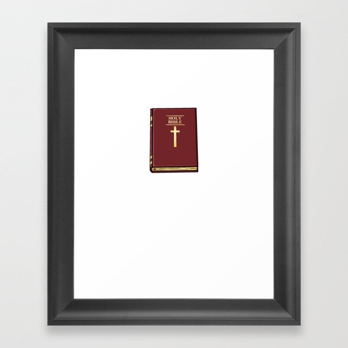 Jesus Bible Cross Nazareth Study Quotes Framed Art Print