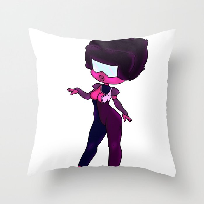 Cool Garnet Throw Pillow