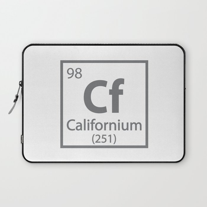 Californium- California Science Periodic Table Laptop Sleeve